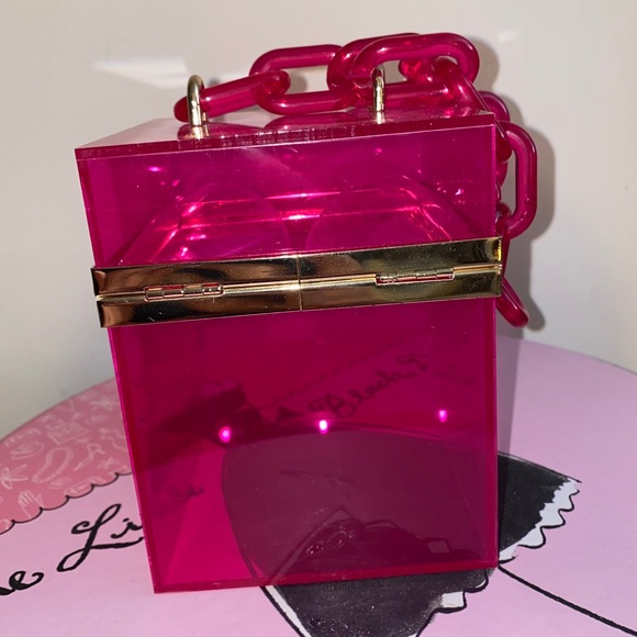Pink Transparent Box Handbag - Picture 3 of 7